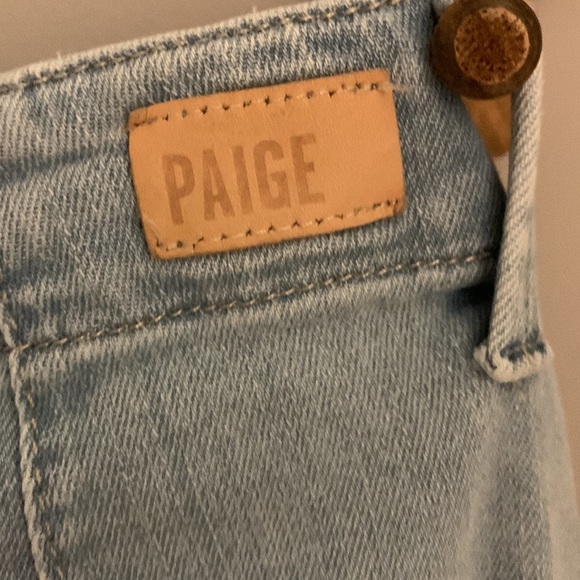 PAIGE light Jean color Joggers with vintage embroidery button down shirt - Picture 15 of 16